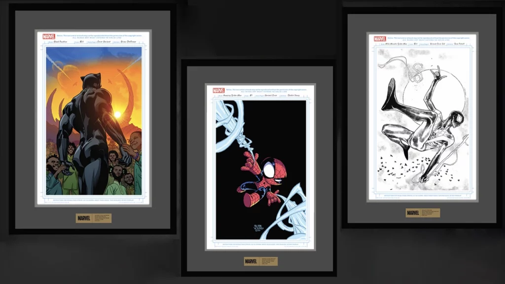 Exemple de couverture de la collection Marvel Artworks - Veve s'associe à Marvel pour lancer une édition limitée de NFT