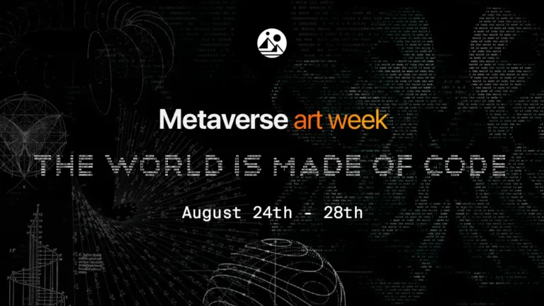 Decentraland: La Metaverse Art Week 2022 aura lieu du 24 au 28 août